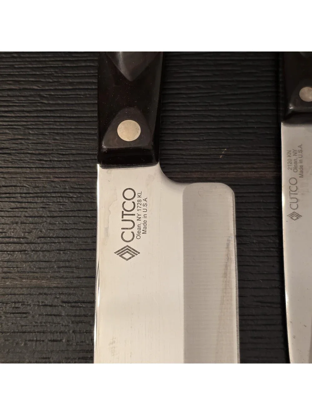 Cutco Knife Lot 5 Pc 1728 1724 2120 1720 Kitchen Knives USA Brown VGC